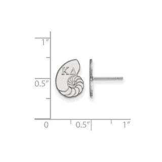 Sterling Silver Rhodium-plated LogoArt Kappa Delta Sorority Symbol Extra Small Post Earrings