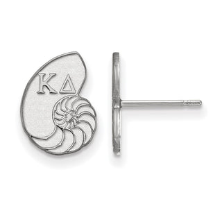 Sterling Silver Rhodium-plated LogoArt Kappa Delta Sorority Symbol Extra Small Post Earrings