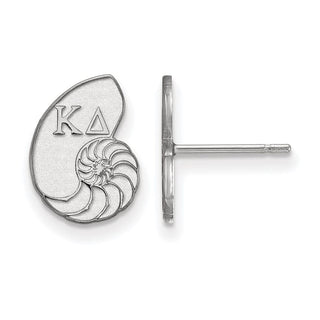 Sterling Silver Rhodium-plated LogoArt Kappa Delta Sorority Symbol Extra Small Post Earrings