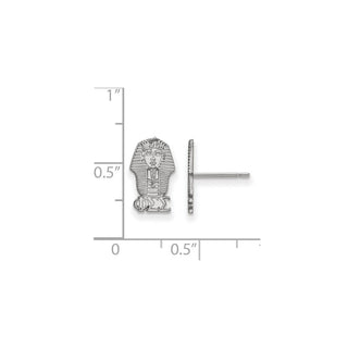 Sterling Silver Rhodium-plated LogoArt Phi Sigma Sigma Sorority Symbol Extra Small Post Earrings