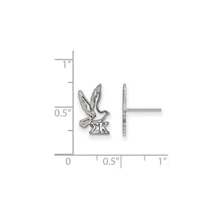 Sterling Silver Rhodium-plated LogoArt Sigma Kappa Sorority Symbol Extra Small Post Earrings