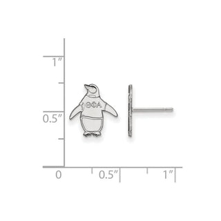 Sterling Silver Rhodium-plated LogoArt Theta Phi Alpha Sorority Symbol Extra Small Post Earrings