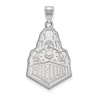 10k White Gold LogoArt Purdue University Boilermakers Train Logo Extra Large Pendant