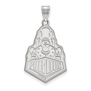 10k White Gold LogoArt Purdue University Boilermakers Train Logo Extra Large Pendant