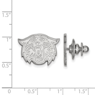 14k White Gold LogoArt Villanova University Wildcat Lapel Pin
