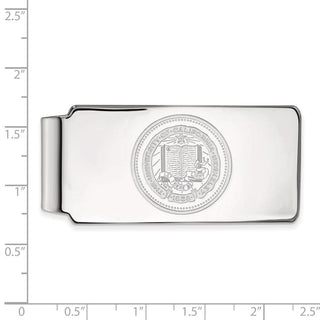 10k White Gold LogoArt University of California Berkeley Crest Money Clip