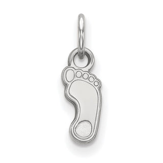 14k White Gold LogoArt University of North Carolina Tar Heel Extra Small Pendant