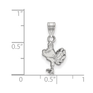 10k White Gold LogoArt Virginia Tech HokieBird Small Pendant