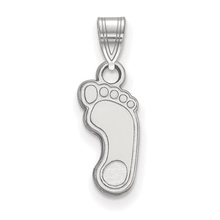 14k White Gold LogoArt University of North Carolina Tar Heel Small Pendant