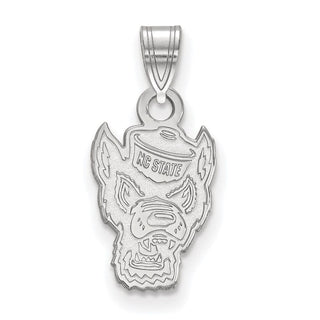 10k White Gold LogoArt North Carolina State University Wolf Small Pendant 1W044NCS