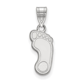 Sterling Silver Rhodium-plated LogoArt University of North Carolina Tar Heel Medium Pendant