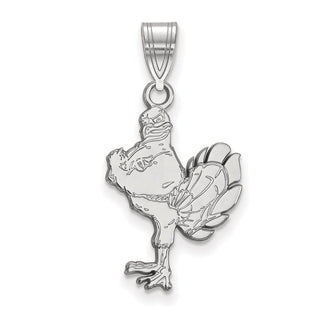 14k White Gold LogoArt Virginia Tech HokieBird Large Pendant 4W044VTE