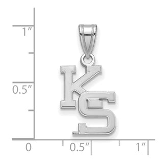 10k White Gold LogoArt Kansas State University K-S Medium Pendant 1W045KSU