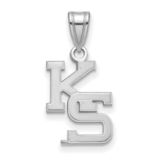 10k White Gold LogoArt Kansas State University K-S Medium Pendant 1W045KSU