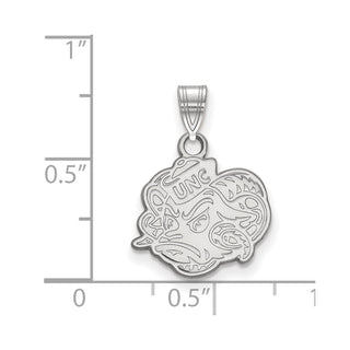 10k White Gold LogoArt University of North Carolina Ram Small Pendant 1W053UNC