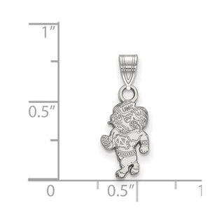 14k White Gold LogoArt University of North Carolina Ram Small Pendant 4W055UNC