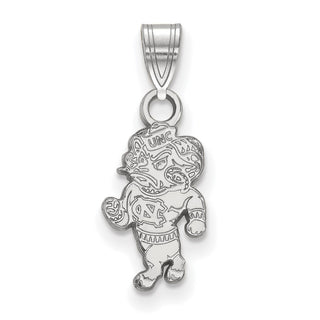 14k White Gold LogoArt University of North Carolina Ram Small Pendant 4W055UNC