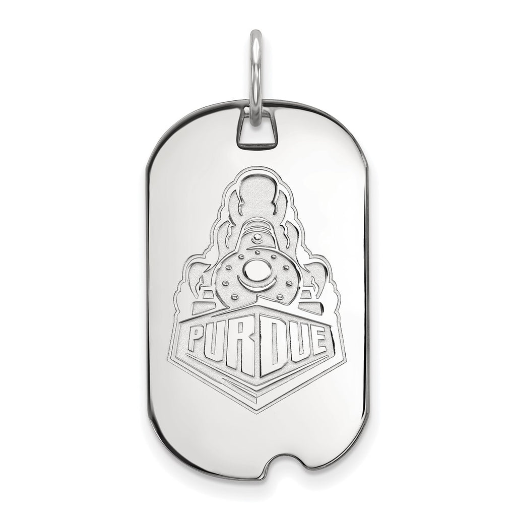 14k White Gold LogoArt Purdue University Boilermakers Train Logo Small ...