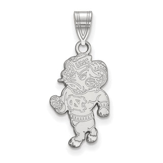 14k White Gold LogoArt University of North Carolina Ram Large Pendant 4W056UNC