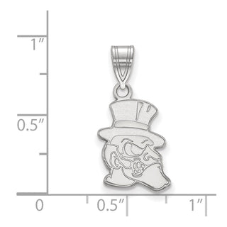 10k White Gold LogoArt Wake Forest University Demon Deacon Medium Pendant