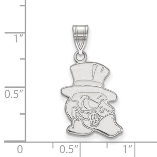 10k White Gold LogoArt Wake Forest University Demon Deacon Large Pendant