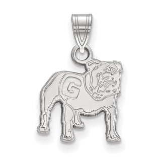 10k White Gold LogoArt University of Georgia Bulldog Small Pendant 1W059UGA