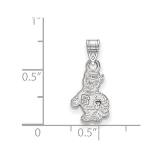 10k White Gold LogoArt North Carolina State University Wolf Small Pendant 1W060NCS