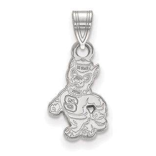 10k White Gold LogoArt North Carolina State University Wolf Small Pendant 1W060NCS