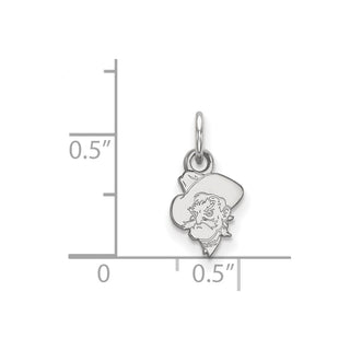 10k White Gold LogoArt Oklahoma State University Cowboy Extra Small Pendant