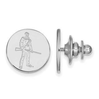 14k White Gold LogoArt West Virginia University Mountaineer Lapel Pin