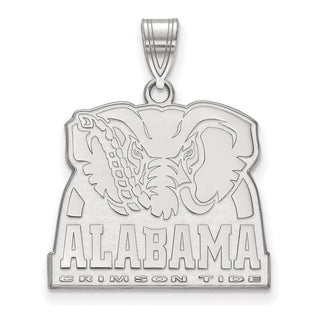 10k White Gold LogoArt University of Alabama Elephant Large Pendant 1W063UAL