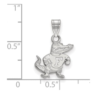 10k White Gold LogoArt University of Florida Gator Small Pendant 1W070UFL