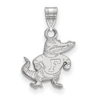 14k White Gold LogoArt University of Florida Gator Small Pendant 4W070UFL