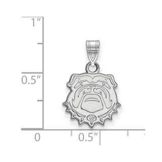 10k White Gold LogoArt University of Georgia Bulldog Small Pendant 1W070UGA