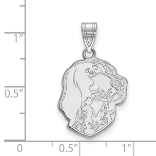 14k White Gold LogoArt University of Tennessee Smokey Large Pendant