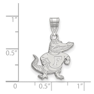 10k White Gold LogoArt University of Florida Gator Medium Pendant 1W071UFL