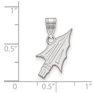 10k White Gold LogoArt Florida State University Arrow Medium Pendant