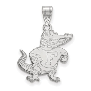 14k White Gold LogoArt University of Florida Gator Large Pendant 4W072UFL