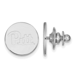 Sterling Silver Rhodium-plated LogoArt University of Pittsburgh Lapel Pin