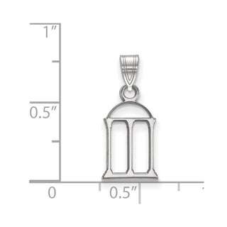10k White Gold LogoArt University of Georgia Arch Small Pendant
