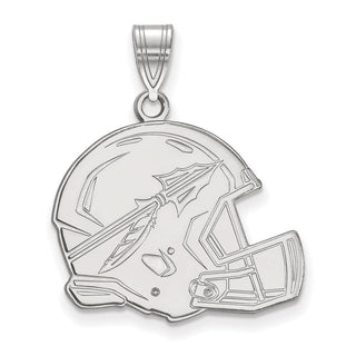 10k White Gold LogoArt Florida State University Arrow Large Football Helmet Pendant