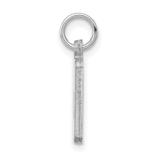 Sterling Silver Rhodium-plated NHL LogoArt New Jersey Devils Tag Pendant