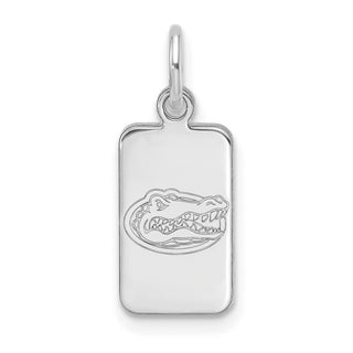 Sterling Silver Rhodium-plated LogoArt University of Florida Tag Pendant