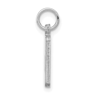 Sterling Silver Rhodium-plated NHL LogoArt St Louis Blues Enamel Tag Pendant