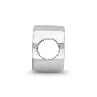 Sterling Silver Rhodium-plated NHL LogoArt Montreal Canadiens Enameled Bead