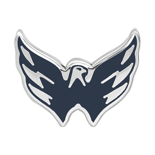 Sterling Silver NHL LogoArt Washington Capitals Enameled Logo Bead
