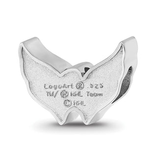 Sterling Silver NHL LogoArt Washington Capitals Enameled Logo Bead