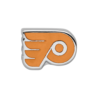 Sterling Silver NHL LogoArt Philadelphia Flyers Winged P Enameled Logo Bead