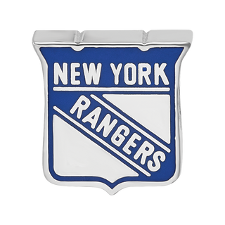 Sterling Silver NHL LogoArt New York Rangers Enameled Logo Bead