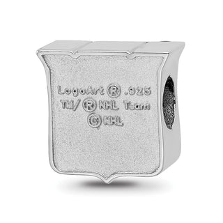 Sterling Silver NHL LogoArt New York Rangers Enameled Logo Bead